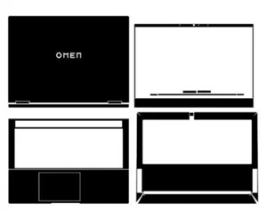 Sticker Skin Cover for HP OMEN 16 xd0001 16.1" Laptop Carbon Vinyl Protection - Picture 1 of 44