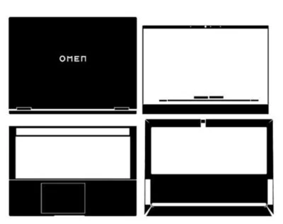 Sticker Skin Cover for HP OMEN 16 xd0001 16.1" Laptop Carbon Vinyl Protection - Image 1 of 4