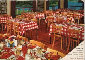 New Glasgow Lobster Suppers King Edward Island Canada Continental Postcard - Picture 1 of 2