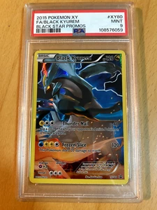 2015 POKEMON XY BLACK STAR PROMOS XY80 FULL ART/BLACK KYUREM PSA 9 - Picture 1 of 2