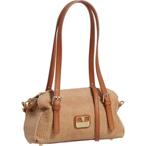VALENTINA ITALY GENUINE LEATHER BROWN BLACK HANDBAG PURSE BACKPACK $180 NEW NWT - Picture 1 of 32