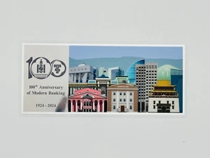2024 Mongolia 100 Togrog/Tugrik Silver Note: 100th Anniversary of Modern Banking - Picture 1 of 4