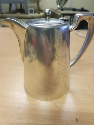 Ancien grand pot à lait,cremier  en métal argenté, made  anglais EPNS A1 PLATE - Photo 1/4