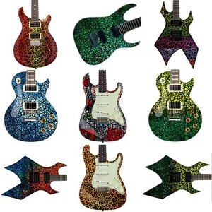 The Crackle Selection Guitar/Bass Vinyl Skin Wrap Decal Sticker Skins, 9 choices - Picture 1 of 47