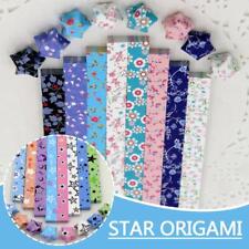 Pastel Origami Floral Star Paper Strips Set - Lucky Folding 2024 Star N5R3
