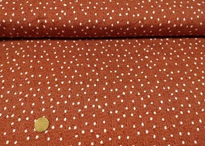 Wood Knit Hilco French Terry angeraut rost Kinderstoff in Strickoptik Meterware  - Bild 1 von 2