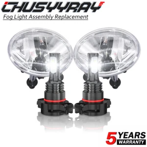 Par de luces antiniebla delanteras parachoques transparentes para GMC Sierra 2500HD 3500HD 2015-2019 - Imagen 1 de 12