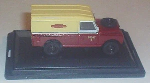 OXFORD DIECAST LAND ROVER SERIES II BRITISH RAILWAYS B1347 S RED AND CREAM CAR - Picture 1 of 5