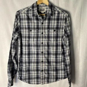 Converse Size Small men's One Star Men's Shirt Gray Plaid Long Sleeve Size S - Picture 1 of 12