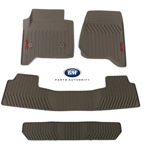 2015-2020 GMC Yukon Premium para todo tipo de clima segunda tercera fila tapetes dune fabricante de equipos originales GM - Imagen 1 de 12