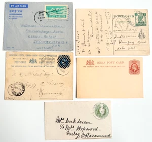 India lotto 5 interi Kotagiri, Patiala, ufficio postale marittimo, 1911 - 1955 - Foto 1 di 2