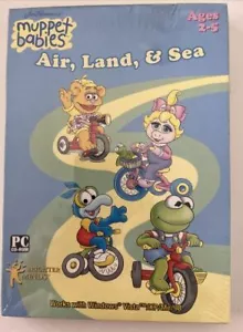 Jim Henderson's Muppet Babys Lernsoftware-Spiel Luft, Land & Meer (PC CD-R - Bild 1 von 2