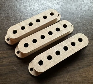 Guilford 5A Flame maple Pickup Cover - fits USA Strat Stratocaster and Others - Picture 1 of 2