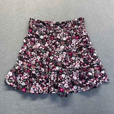 Falda SO Niñas Talla XL (14/16) Floral Pull On Volantes Línea A Mini, Forrada Foto 1 de 4