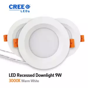 10pc 5W 120mm Cutout LED Ceiling Downlight Warm White AU Plug LED Round 3000K AU - Picture 1 of 9