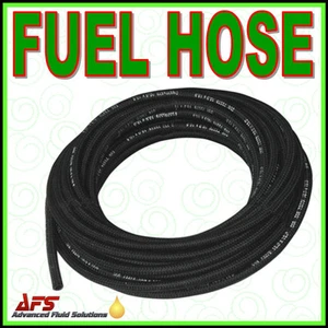 1M Cotton Over Braided Rubber Petrol Fuel Line Diesel Oil Tubing Hose Pipe Tube - Picture 1 of 16