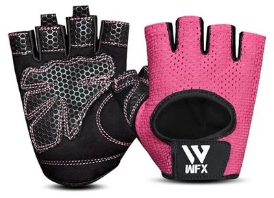 Велосипедные перчатки, велосипедные перчатки, перчатки противоскользящие, средние, розовые - Изображение 1 из 4