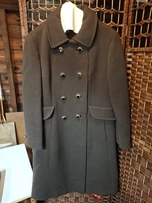 VTG 60’s Forstmann Stevens Fabric Women's Brown Doublebreasted Wool Heavy Coat - Image 1 of 4
