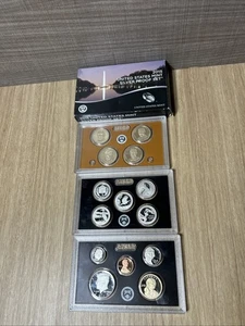 2015 S United States Mint Annual SILVER 14 Coin Proof Set Original Box - Picture 1 of 10
