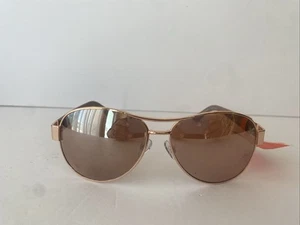 ADRIENNE VITTADINI Sport Aviator Beige Gold EXCLUSIVE RARE SUNGLASSES New - Picture 1 of 9