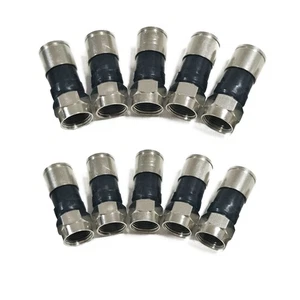 RG6 F-Type Compression Snap Seal Plug Connector Sky Satellite Virgin Cable F - Picture 1 of 17