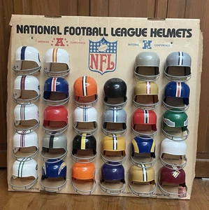 Vintage 1976 Laich NFL Helmet Display Complete Set of 28 - Picture 1 of 23