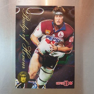 1996 NRL Dynamic Series 1 Badge of Honour Steve Menzies Card BH4 Manly - Picture 1 of 2