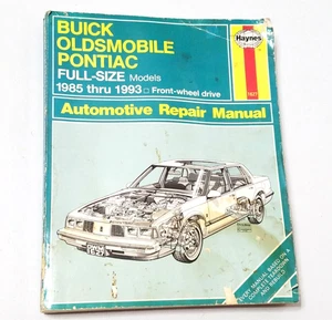 Haynes Repair Manual 1627 Buick Olds Pontiac Full Size Models FWD 1985 thru 1993 - Picture 1 of 6