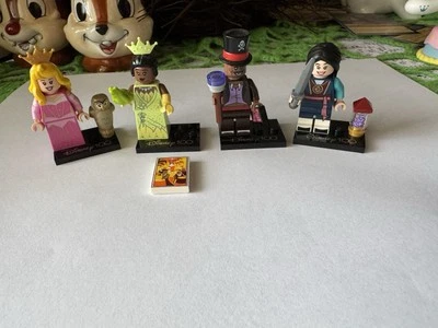 Disney 100 Lego Minifigures Lot Of 4 Aurora, Mulan, Tiana, Dr. Facilier GUC - Image 1 of 4