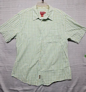 Chaps Herren grün kariertes Kurzarm Button-Down Hemd XL - Bild 1 von 6