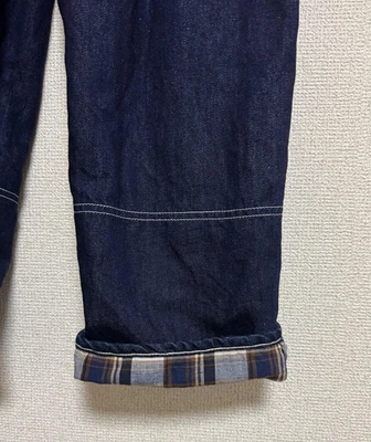 PANTALONES DENIM ENROLLADOS COMME DES GARCONS AZUL OSCURO Algodón y Lino Usados Muy Bueno Foto 1 de 4