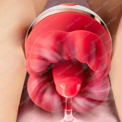 Rose Sucking Vibrator Licking Tongue Clit G-spot Dildo Oral Sex Toys for Women - Image 1 of 4