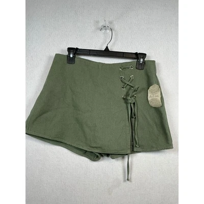 Minifalda corta con cordones verde salvia Altard State para mujer talla L Foto 1 de 4
