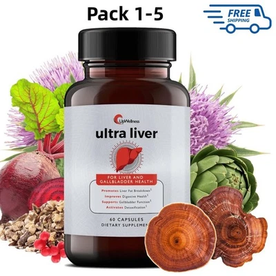 1-5Pc UpWellness Ultra Liver Supplement for Liver Health and Gallbladder Support - Image 1 of 4