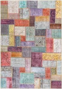 Patchwork Handgeknüpfter Perserteppich 243x168 cm-Orient,Carpet,Rug,Vintage - Bild 1 von 6