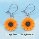 Sunflower Earrings Silver Stainless Steel 07112 Charm Land Flower Earrings