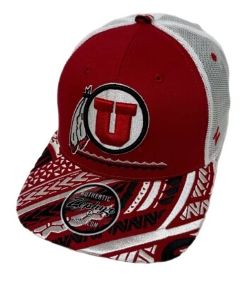 Zephyr NCAA Utah Utes RARE “Kona" TOA Slight Curve Trucker Mesh ADJ Hat NWT - Image 1 of 4