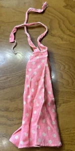 Vintage Barbie Doll Polka Dot Dress Halter Dress Pink 60s 70s - Picture 1 of 7