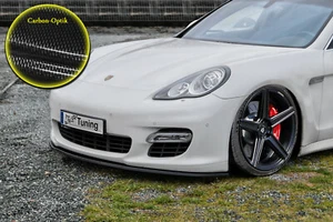 Espada alerón alerón delantero ABS Porsche Panamera GTS Turbo ABE óptica carbono - Imagen 1 de 2