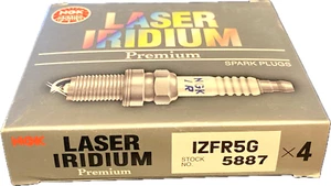 4 X Spark Plugs NGK Laser Iridium 5887 IZFR5G for Jeep 2007-2011 Compass - Bild 1 von 3