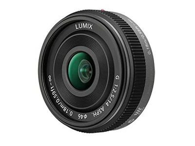 PANASONIC LUMIX G 14mm F2.5 F/2.5 ASPH AF LENS Silver H-H014 Made in Japan - Image 1 of 4