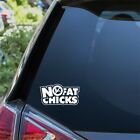 NO FAT CHICKS Funny Car/Window/Bumper JDM DUB Low Lowered Vinyl Decal Sticker