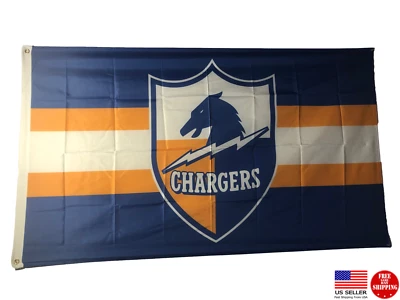 Los Angeles Chargers 3 x 5 Flag 2020 3x5 Banner LA Charger Old School Throw Back - Image 1 of 4