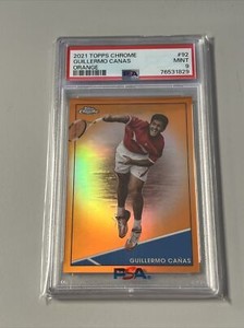 2021 Topps Chrome Tennis Guillermo Canas Orange 25/25 Psa 9