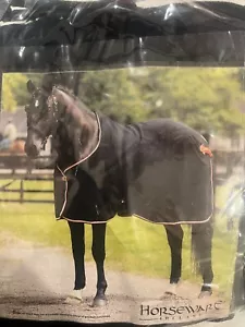 NEW! Rambo Grand Prix By Horseware Fleece Show Rug, Navy, Leather, 81 in Bag! - Picture 1 of 13