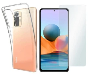For XIAOMI REDMI NOTE 10 PRO TEMPERED GLASS SCREEN PROTECTOR + CLEAR TPU CASE - Picture 1 of 12