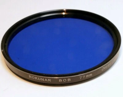 Rokunar 77mm 80B Filter  Blue cooling rokinon - Image 1 of 4