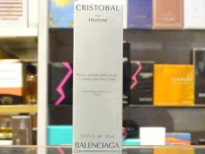 CRISTOBAL POUR HOMME BALENCIAGA AFTERSHAVE BALM 100ml VINTAGE VERY RARE - Bild 1 von 2