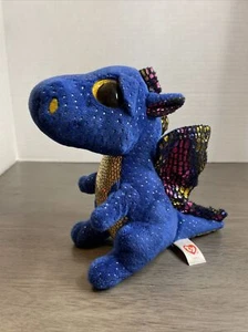 Ty Beanie Boos SAFFIRE The Blue Dragon Plush Toy The Beanie Baby Collection Toy - Picture 1 of 4