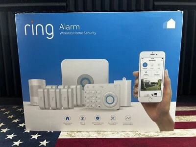 Ring Alarm Wireless Home Security Kit System 10 Piece Kit NEW! LOOK! White - Image 1 of 4